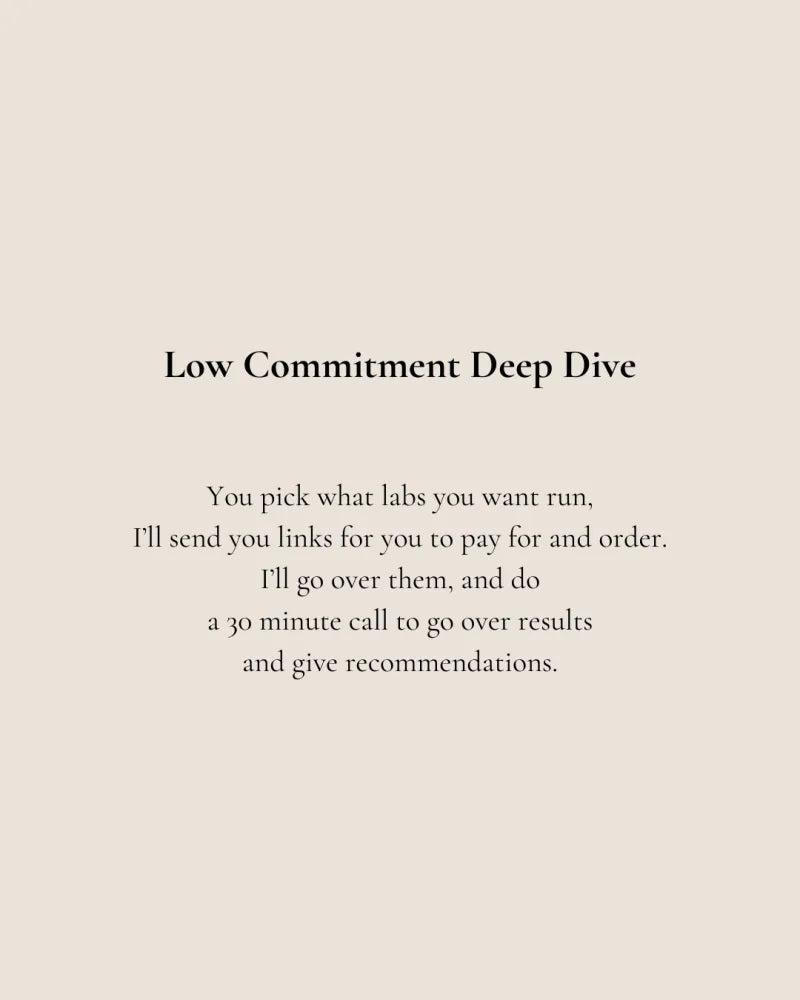 Low Commitment Deep Dive