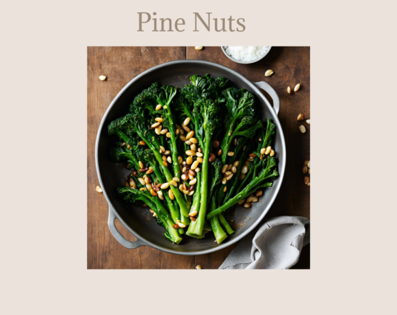 Garlic Lemon Sautéed Broccolini with Pine Nuts Recipe